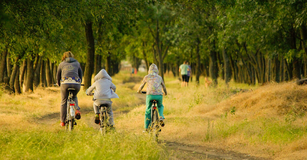 randonnée velo dans la loire