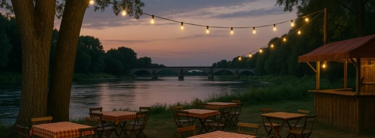 Une guinguette au bord de la Loire